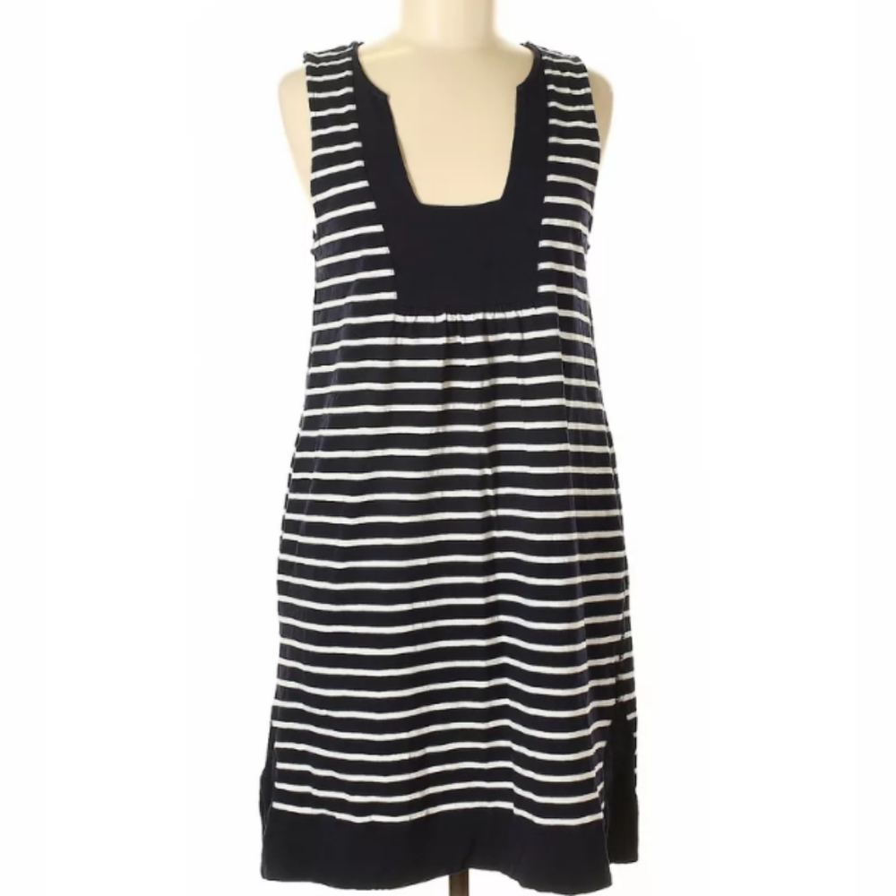 J. Crew Stripe Beach Dress With Pockets SZ Small